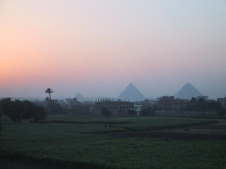 Sunset over the Pyramids, Giza