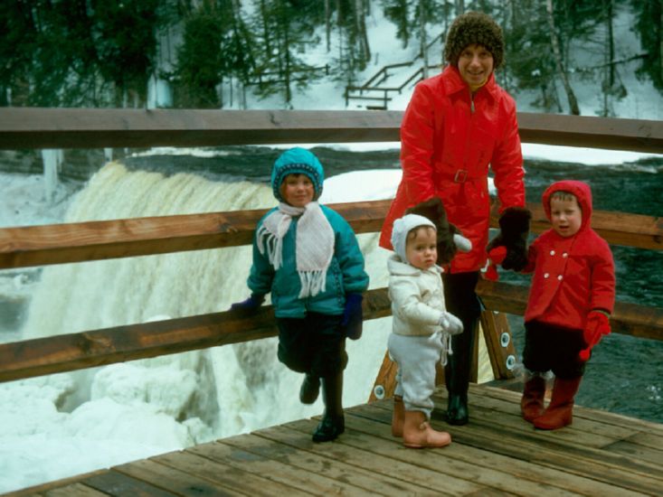  near Tahquamenon Falls, Upper Peninsula, Michigan, February 1975