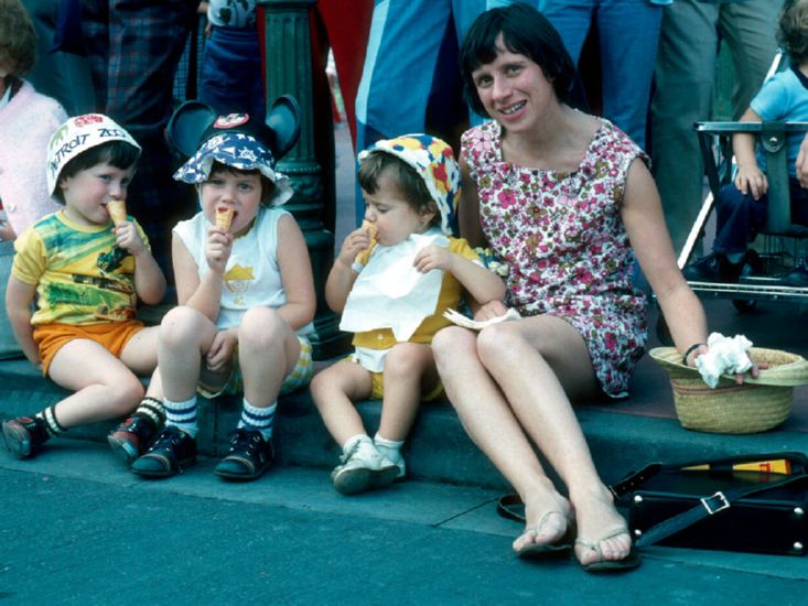 , Disney World, Orlando, Florida.  Xmas-time trip, 1975