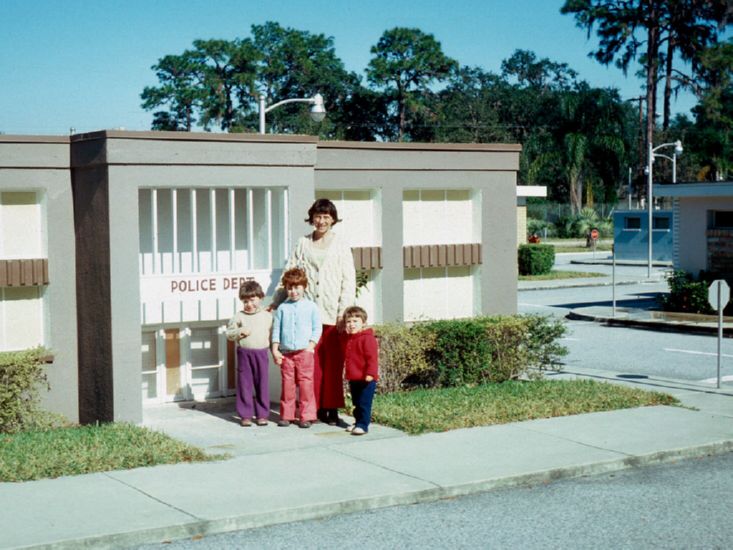 . My, how the children have grown!  Xmas-time trip, 1975